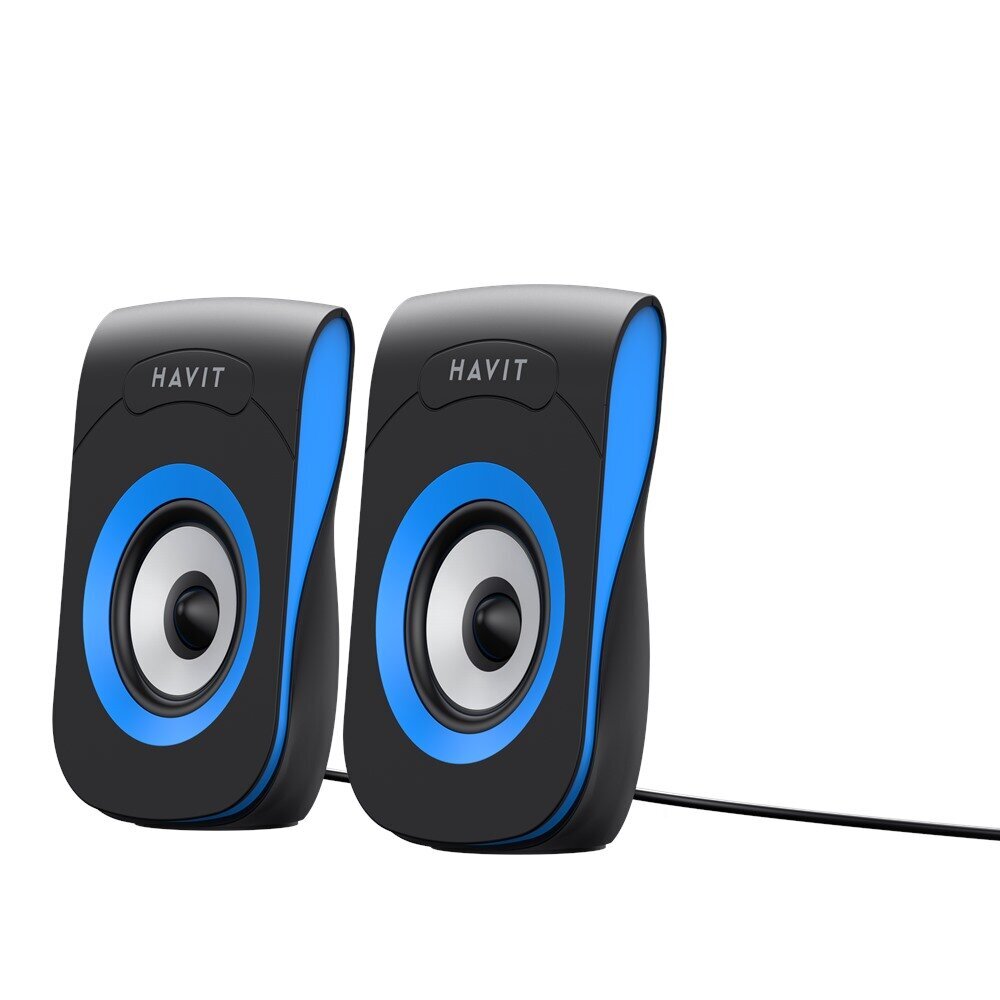 HAVIT computer speakers 2.0 HV-SK599 black-blue cena un informācija | Skaļruņi | 220.lv