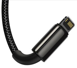 Кабель Baseus CAMLTWJ-01 Tungsten Gold 3v1 Cable USB-C, Lightning, MicroUSB 1.5 м, Black (Damage Package) цена и информация | Кабели для телефонов | 220.lv