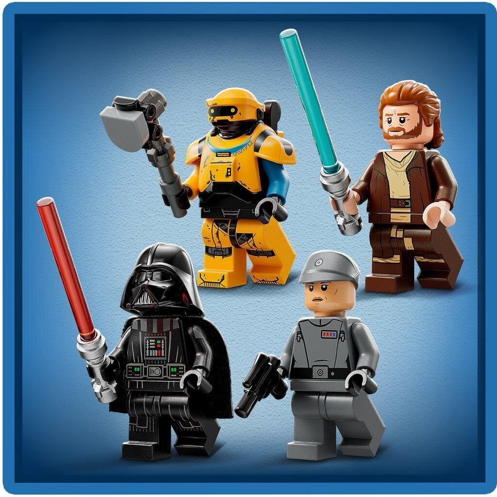 75334 LEGO® Star Wars Obi-Wan Kenob pret Darth Vader cena un informācija | Konstruktori | 220.lv