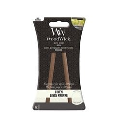 WoodWick Auto Reeds Refill Linen (linen) - Replacement car incense sticks цена и информация | Освежители воздуха для салона | 220.lv