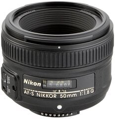 Nikon AF-S NIKKOR 50 mm f/1.8G cena un informācija | Objektīvi | 220.lv