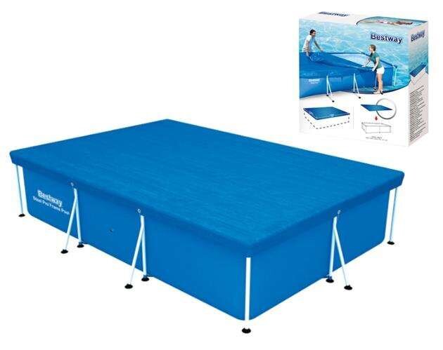 Bestway 58106 peldbaseina pārsegs 300 x 201 cm 9912 cena un informācija | Baseinu piederumi | 220.lv