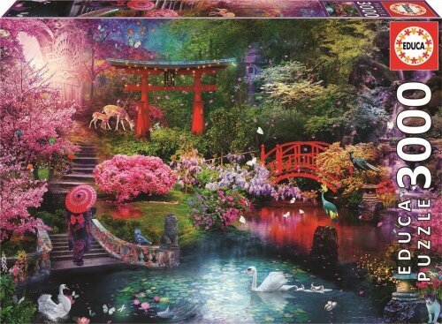 Educa - Puzzle 3000 Japanese Garden cena un informācija | Puzles, 3D puzles | 220.lv