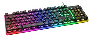 Клавиатура Deltaco Gaming, RGB, черная / GAM-021-RGB-UK цена и информация | Клавиатуры | 220.lv