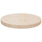 vidaXL galda virsma, Ø30x2,5 cm, priedes masīvkoks cena un informācija | Virsmas galdiem | 220.lv