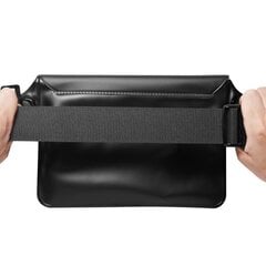 Универсальная водонепроницаемая поясная сумка Spigen A620, черная цена и информация | Спортивные сумки и рюкзаки | 220.lv