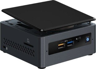 Intel NUC BOXNUC7CJYH PC/workstation barebone UCFF Black BGA 1090 J4005 2 GHz cena un informācija | Stacionārie datori | 220.lv