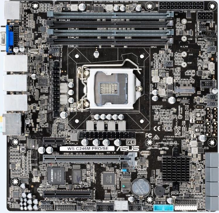 ASUS WS C246M PRO/SE Intel C246 LGA 1151 (Socket H4) cena un informācija | Mātesplates | 220.lv