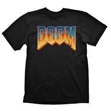 Doom Classic Logo L, juodi цена и информация | Атрибутика для игроков | 220.lv