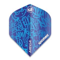 Spārni Winmau Mega, biezums 75 mikroni, zili cena un informācija | Winmau Sports, tūrisms un atpūta | 220.lv