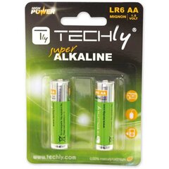 Элементы Techly LR06 AA 2 шт, alcaline цена и информация | Батарейки | 220.lv