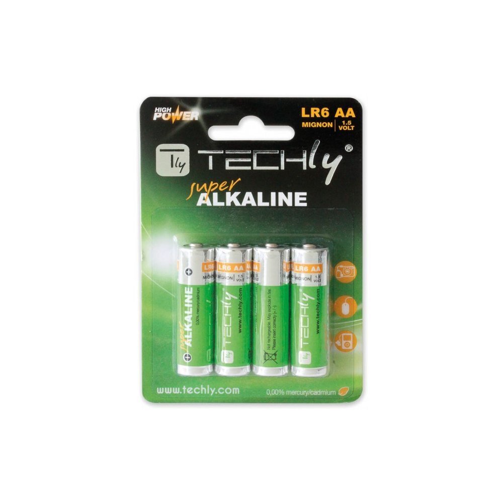 Elementi Techly LR06 AA 4 gab цена и информация | Baterijas | 220.lv