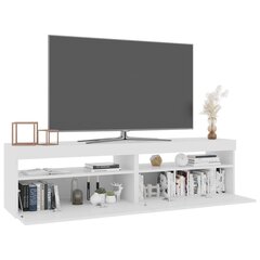 vidaXL TV skapīši ar LED lampiņām, 2 gab., spīdīgi balti, 75x35x40 cm cena un informācija | TV galdiņi | 220.lv