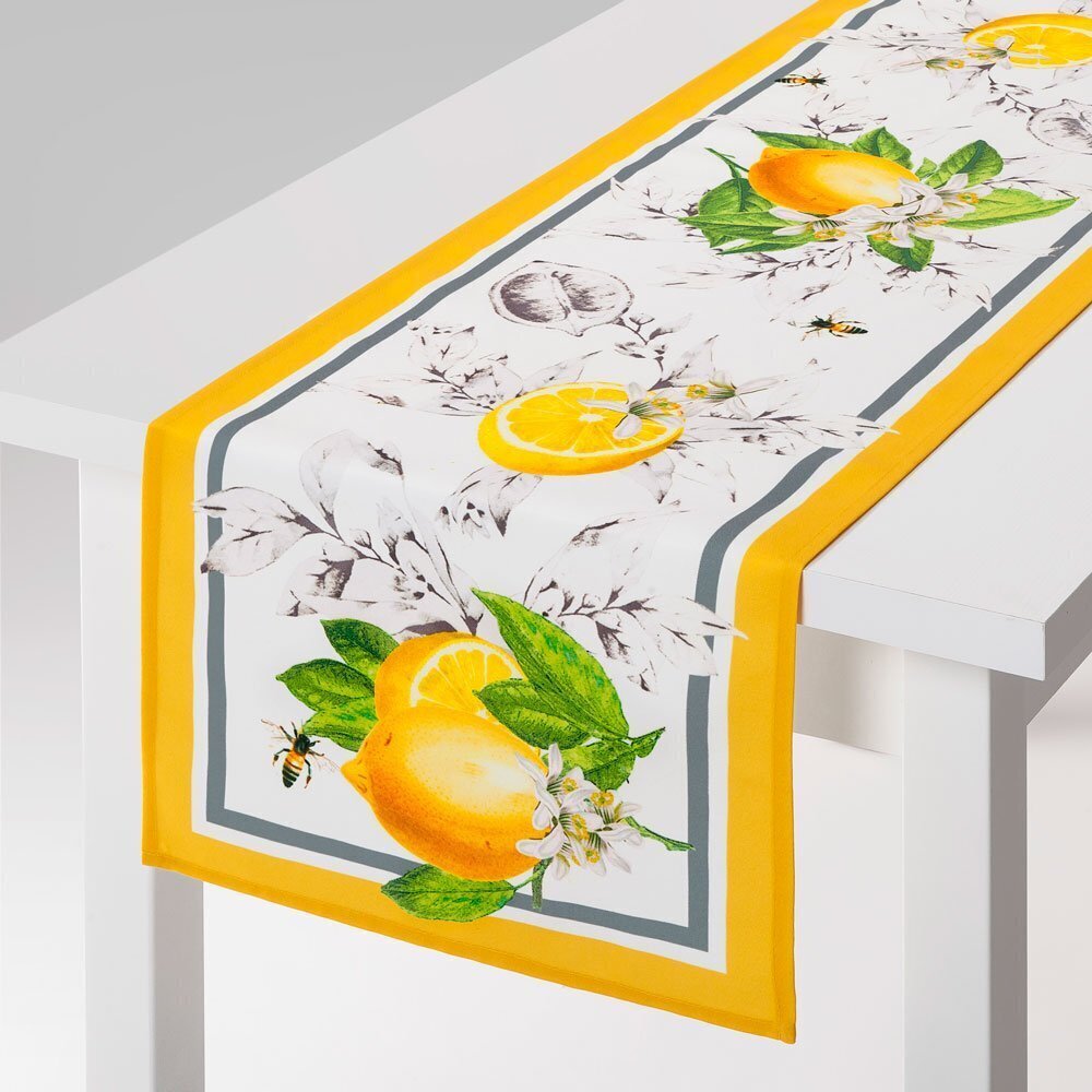 Ambition galda celiņš Lemon, 150x40 cm cena un informācija | Galdauti, salvetes | 220.lv