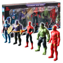 Atriebēju varoņu figūras - AVENGERS SPIDERMAN, HULK, IRON MAN, THANOS цена и информация | Игрушки для мальчиков | 220.lv