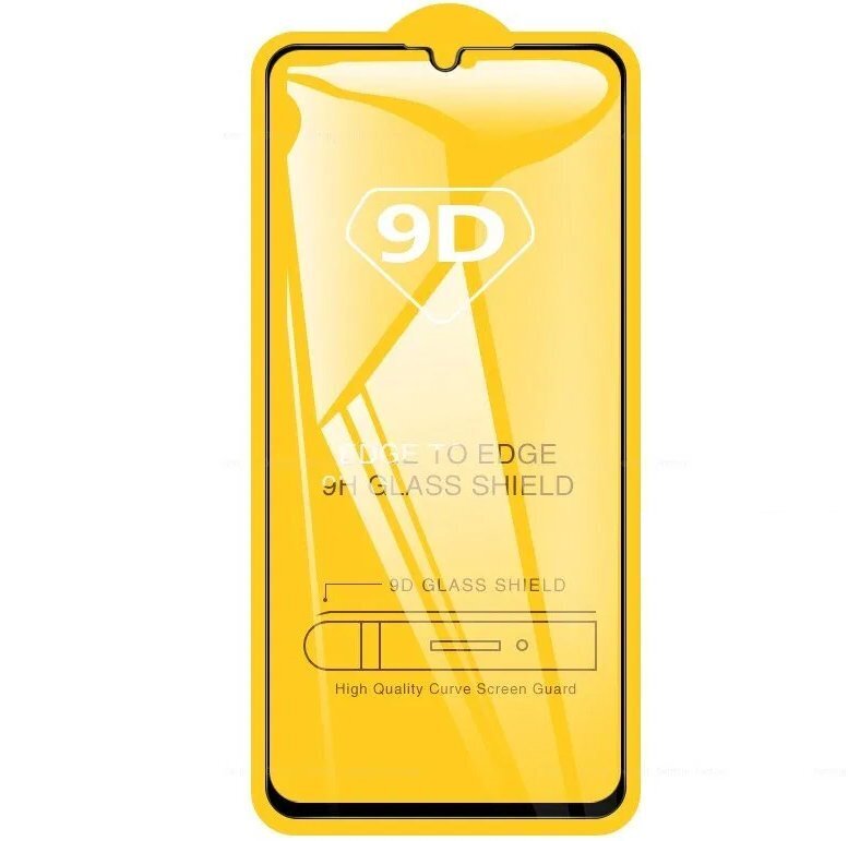 RoGer Full Face 9D Tempered Glass Aizsargstikls Pilnam Ekrānam Samsung Galaxy A22 5G Melns cena un informācija | Ekrāna aizsargstikli | 220.lv