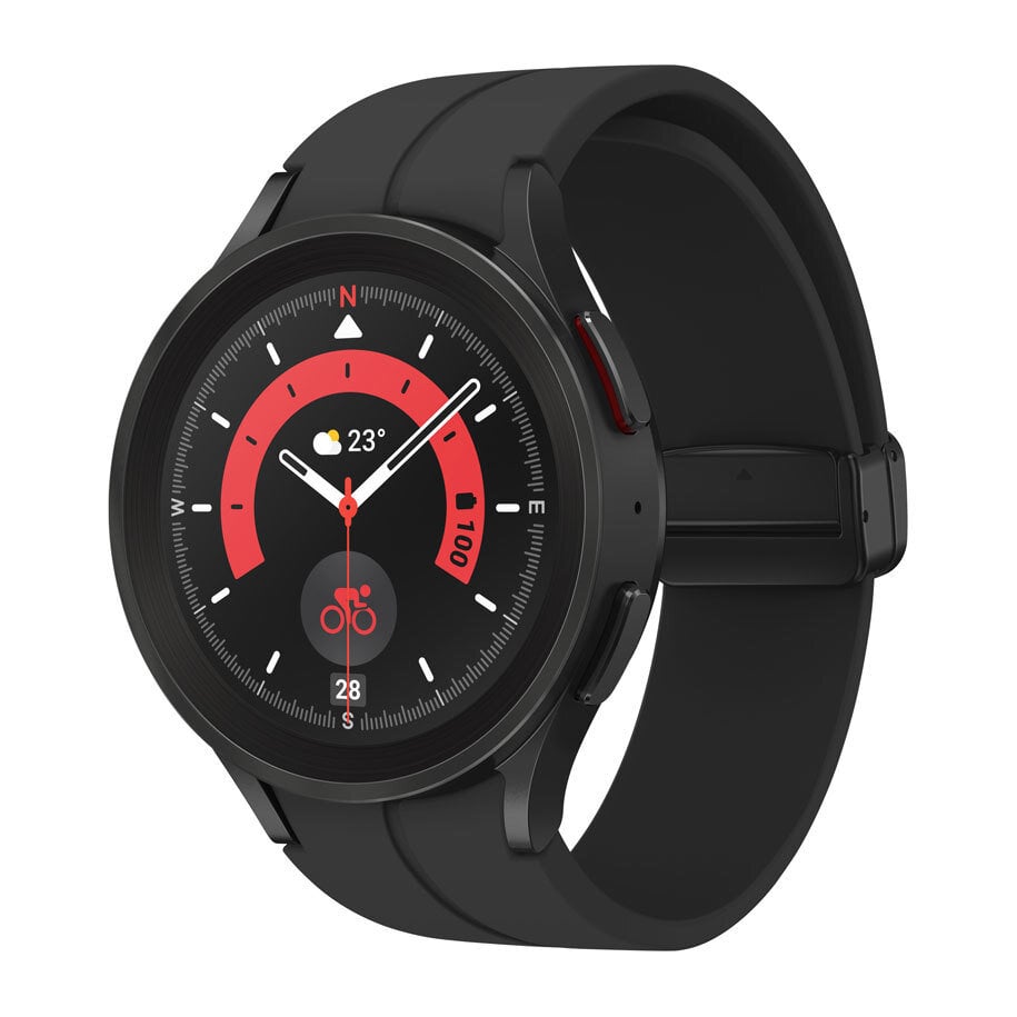 Samsung Galaxy Watch 5 Pro (LTE,45mm), Black Titanium SM-R925FZKAEUE цена и информация | Viedpulksteņi (smartwatch) | 220.lv