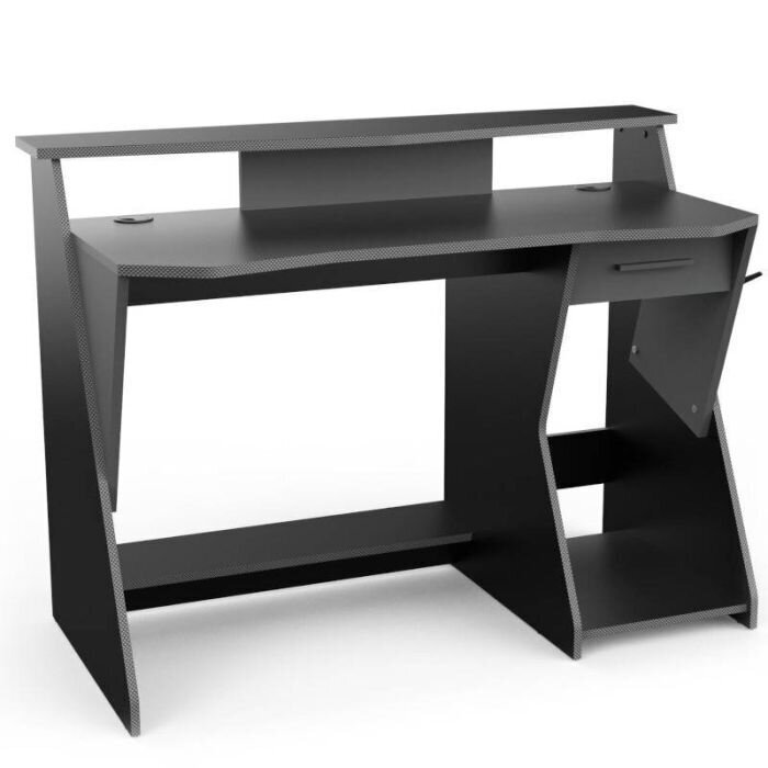 Spēļu galds Aatrium Skin, tumsi pelēks/melns cena un informācija | Datorgaldi, rakstāmgaldi, biroja galdi | 220.lv
