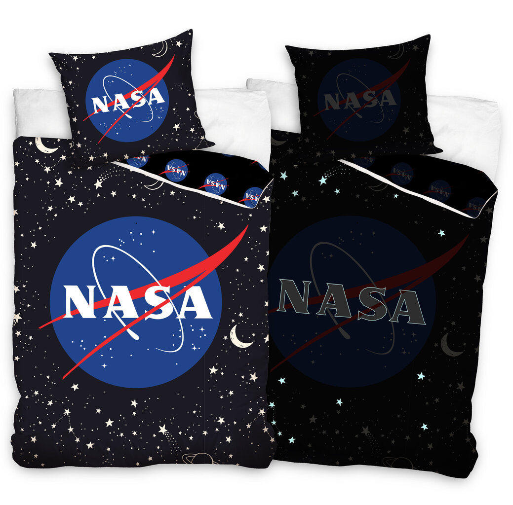 Gultas veļas komplekts NASA, 140x200 + 60x70, 2 daļu cena un informācija | Bērnu gultas veļa | 220.lv