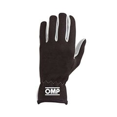 Мужские водительские перчатки OMP Rally (Размер L) цена и информация | Перчатки для йоги, гимнастики, серый цвет | 220.lv