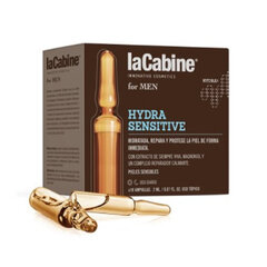 Ampulas vīriešiem, laCabine Hydra Sensitive (2 ml) (10 x 2 ml) cena un informācija | Serumi sejai, eļļas | 220.lv