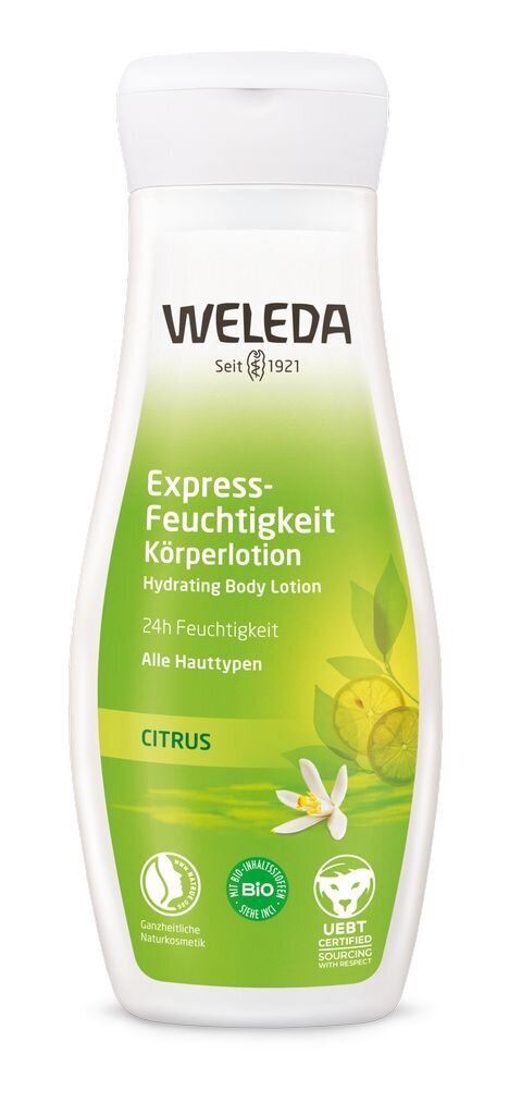 Ķermeņa pieniņš, Weleda Citrus Hydrating 24H, 200 ml цена и информация | Ķermeņa krēmi, losjoni | 220.lv