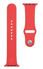 Tactical 498 Silicone Band for Apple Watch 1/2/3/4/5/6/7/SE 42/44/45mm Red цена и информация | Аксессуары для смарт-часов и браслетов | 220.lv