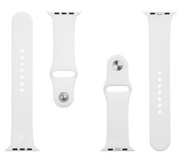 Tactical 499 Silicone Band for Apple Watch 1/2/3/4/5/6/7/SE 42/44/45mm White цена и информация | Аксессуары для смарт-часов и браслетов | 220.lv