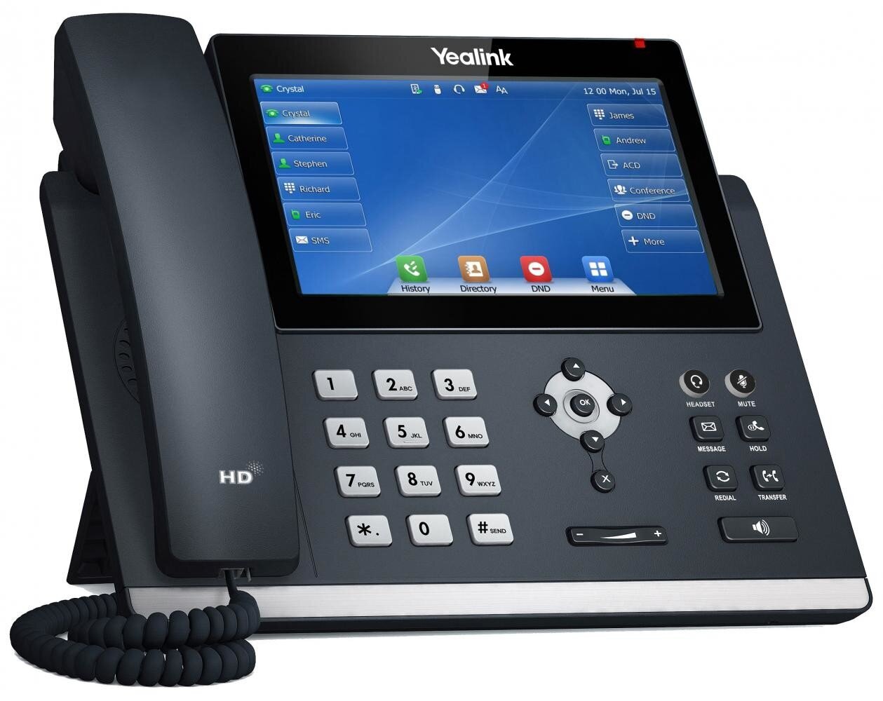 Yealink SIP-T48U, melns cena un informācija | Stacionārie telefoni | 220.lv