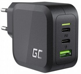 Green Cell GC PowerGaN 65W USB-C PD Charger for laptops, MacBook, Tablets, and Smartphones цена и информация | Lādētāji un adapteri | 220.lv