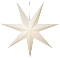 Papīra zvaigzne karināma balta E27 140x140cm Frozen 231-92 cena un informācija | Ziemassvētku dekorācijas | 220.lv