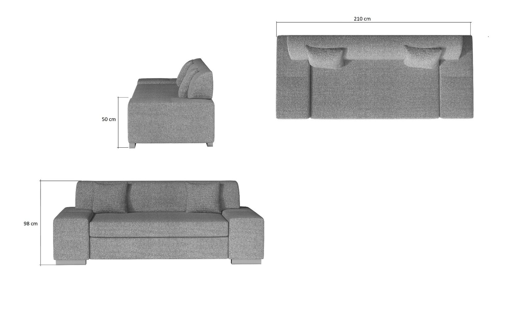 Mēbeļu komplekts E-PORTO 2 + 3-Sawana 21 cena un informācija | Dīvānu komplekti | 220.lv