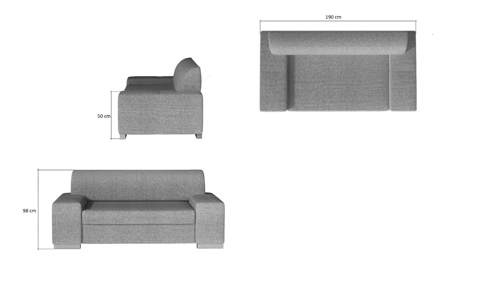 Mēbeļu komplekts E-Porto 2 + 3-Grande 75 cena un informācija | Dīvānu komplekti | 220.lv