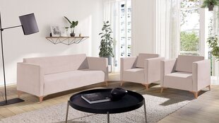 Комплект мягкой мебели DENIM 3 + 1 + 1-Solo 251-dąb цена и информация | Комплекты мягкой мебели | 220.lv