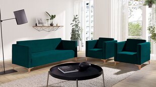 Комплект мягкой мебели DENIM 3 + 1 + 1-Solo 260-dąb цена и информация | Комплекты мягкой мебели | 220.lv