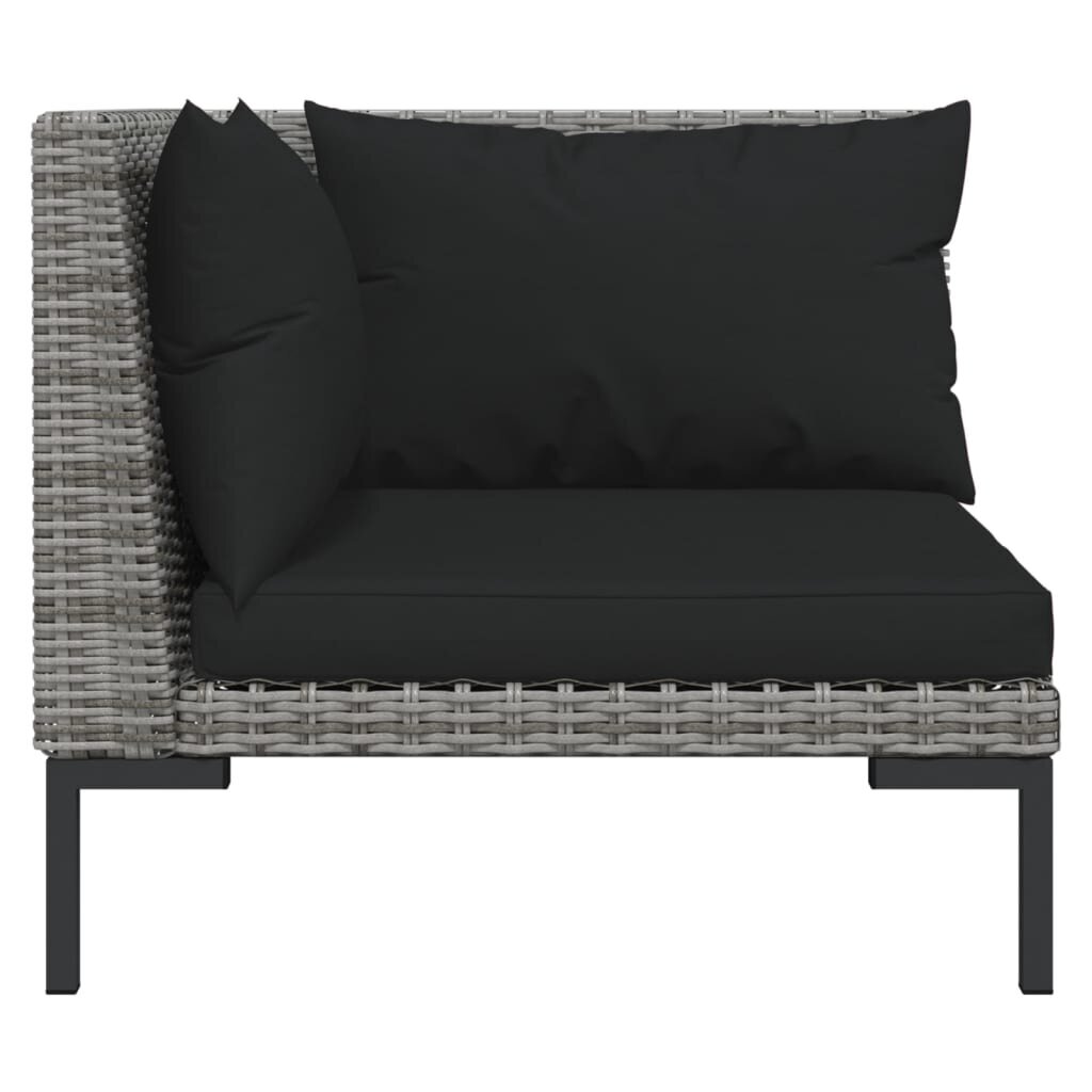 vidaXL dārza dīvāni, 2 gab., ar matračiem, PE rotangpalmas pinums cena un informācija | Dārza krēsli | 220.lv