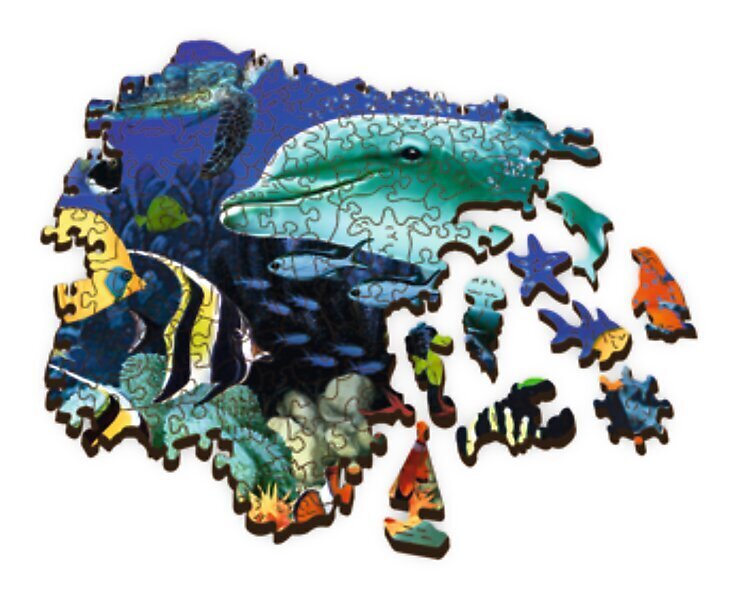 TREFL koka puzle Zemūdens pasaule, 500+1 detaļa cena un informācija | Puzles, 3D puzles | 220.lv