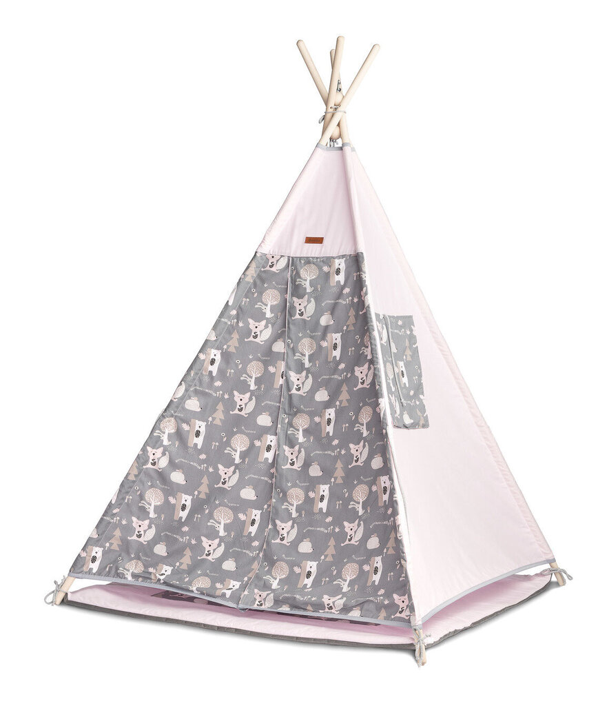 Bērnu telts Sensillo Teepee, rozā cena un informācija | Rotaļlietas zīdaiņiem | 220.lv