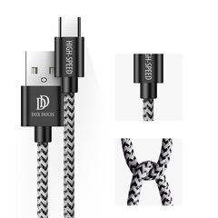 Dux Ducis K-ONE Series set 5x USB - USB Type C nylon cable (2x 1 m, 2x 2 m, 1x 3 m) 2 A black цена и информация | Кабели для телефонов | 220.lv