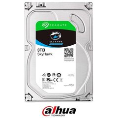 Iekšējais cietais disks Seagate, HDD, SkyHawk, 3TB, SATA 3.0, 256 MB, 5400 rpm, Discs/Heads 2/4, ST3000VX009 cena un informācija | Iekšējie cietie diski (HDD, SSD, Hybrid) | 220.lv