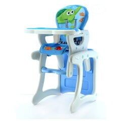 Zils daudzfunkcionāls barošanas krēsls - galds, Comfort цена и информация | Стульчики для кормления | 220.lv