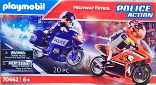 Набор полицейского дорожного патруля Playmobil 70462 цена и информация | Конструкторы и кубики | 220.lv