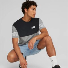 Мужская футболка Puma Colorblock 849801*04, чёрная / светло-серая цена и информация | Мужские футболки | 220.lv