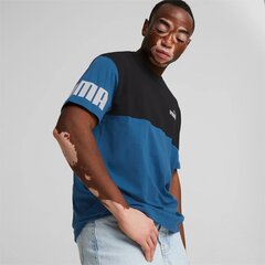 Мужская футболка Puma Colorblock 849801*17, чёрная / синяя цена и информация | Мужские футболки | 220.lv