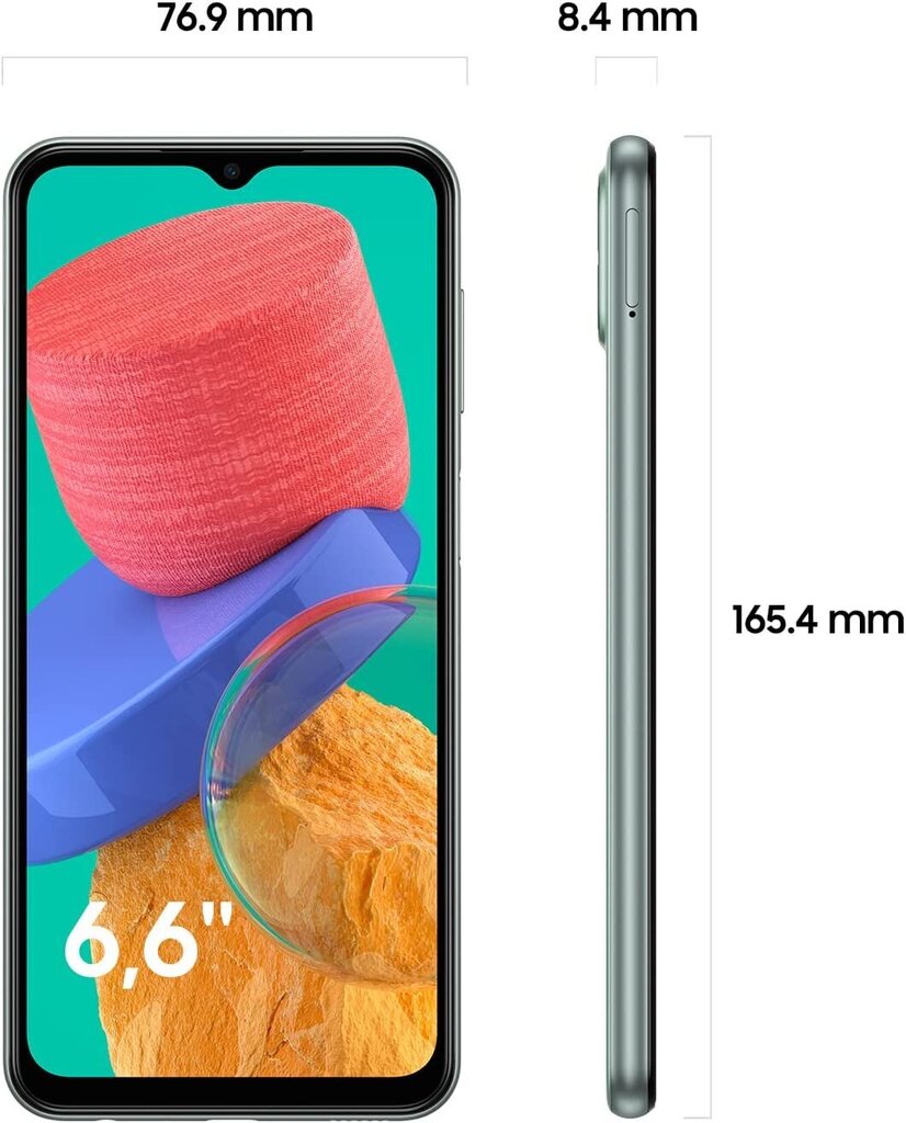 Samsung Galaxy M33 5G 6/128GB Dual SIM SM-M336BZGGEUE Green цена и информация | Mobilie telefoni | 220.lv