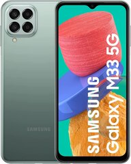 Samsung Galaxy M33 5G 6/128GB Dual SIM Green SM-M336BZBGEUE цена и информация | Мобильные телефоны | 220.lv