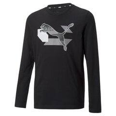 Puma bērnu krekls Alpha 670103*01, melns 4065449162623 цена и информация | Рубашки для мальчиков | 220.lv
