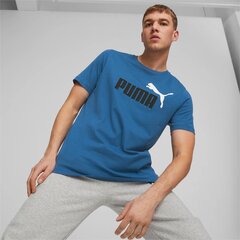 Puma vīriešu T-krekls ESSENTIALS + 586759*19, sinine 4065449231435 cena un informācija | Vīriešu T-krekli | 220.lv