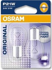 Автомобильная лампа OS7511-02B Osram OS7511-02B P21W 21W 24v (2 Предметa) цена и информация | Автомобильные лампочки | 220.lv