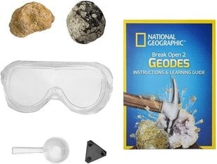 Zinātniskais komplekts National Geographic Break Your Own Geode, RTNGGEO2 cena un informācija | Attīstošās rotaļlietas | 220.lv